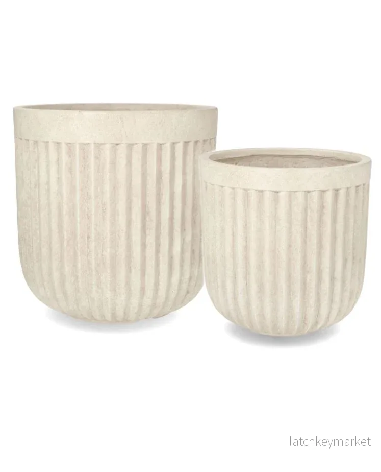 Blomkruka Utomhus Catania Marble Ø29/37 cm 2-pack