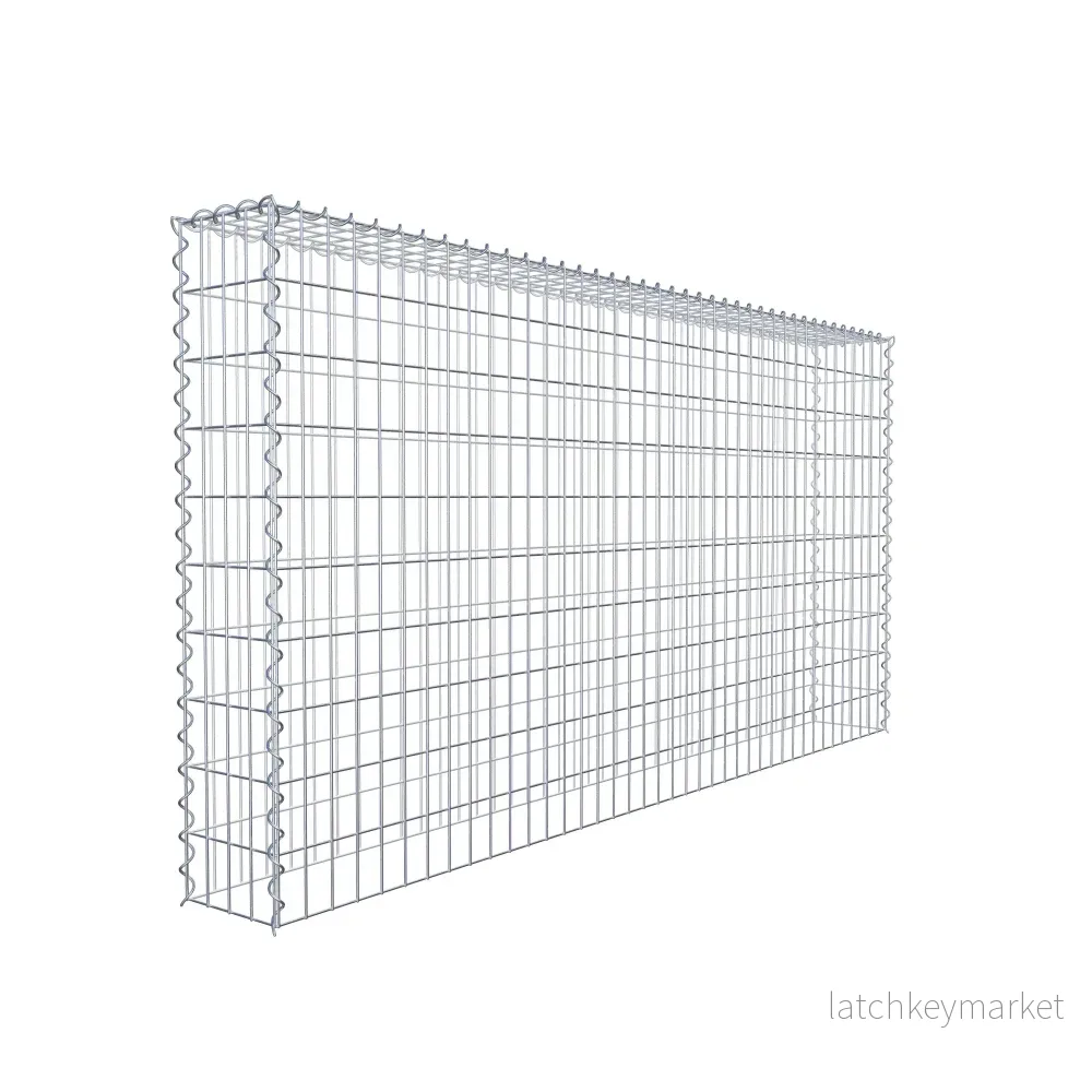 Extra gabion typ 3 200 cm x 100 cm x 20 cm (L x H x D), maskstorlek 5 cm x 10 cm, spiral - Bild 3