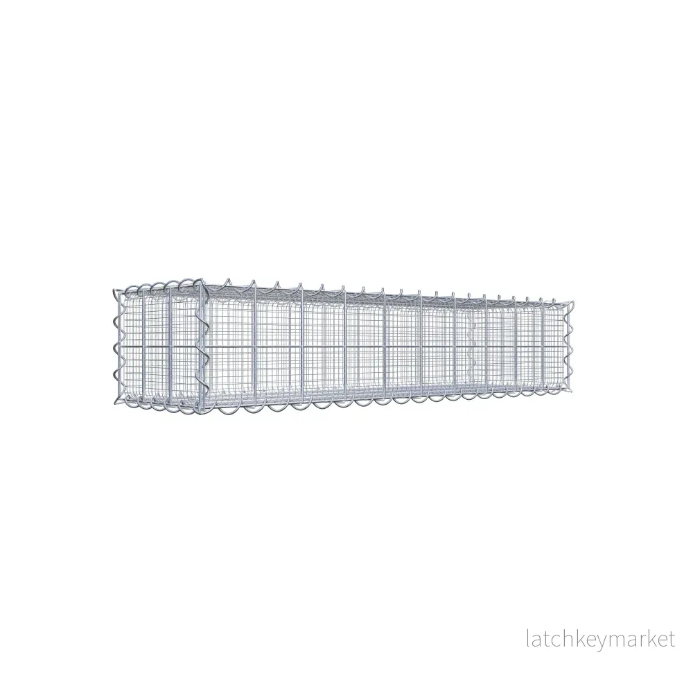 Sandgabion 100 cm x 20 cm x 30 cm (L x H x D), maskstorlek 10 cm x 10 cm, spiral Sandgabion 100 cm x 20 cm x 30 cm (L x H x D), maskstorlek 10 cm x 10 cm, spiral