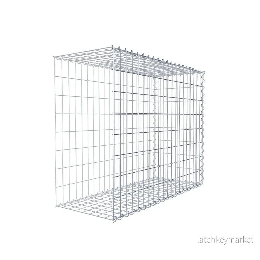 Extra gabion typ 2 100 cm x 80 cm x 40 cm (L x H x D), maskstorlek 5 cm x 10 cm, spiral - Bild 3