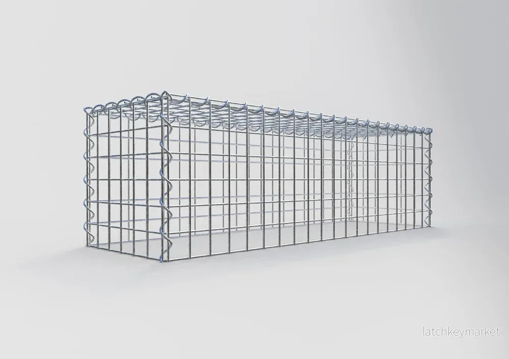 Påväxt gabion typ 3 100 cm x 30 cm x 30 cm (L x H x D), maskstorlek 5 cm x 5 cm, spiral - Bild 2