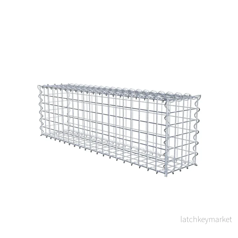 Gabion 100 cm x 30 cm x 20 cm (L x H x D), maskstorlek 5 cm x 5 cm, spiral Gabion 100 cm x 30 cm x 20 cm (L x H x D), maskstorlek 5 cm x 5 cm, spiral