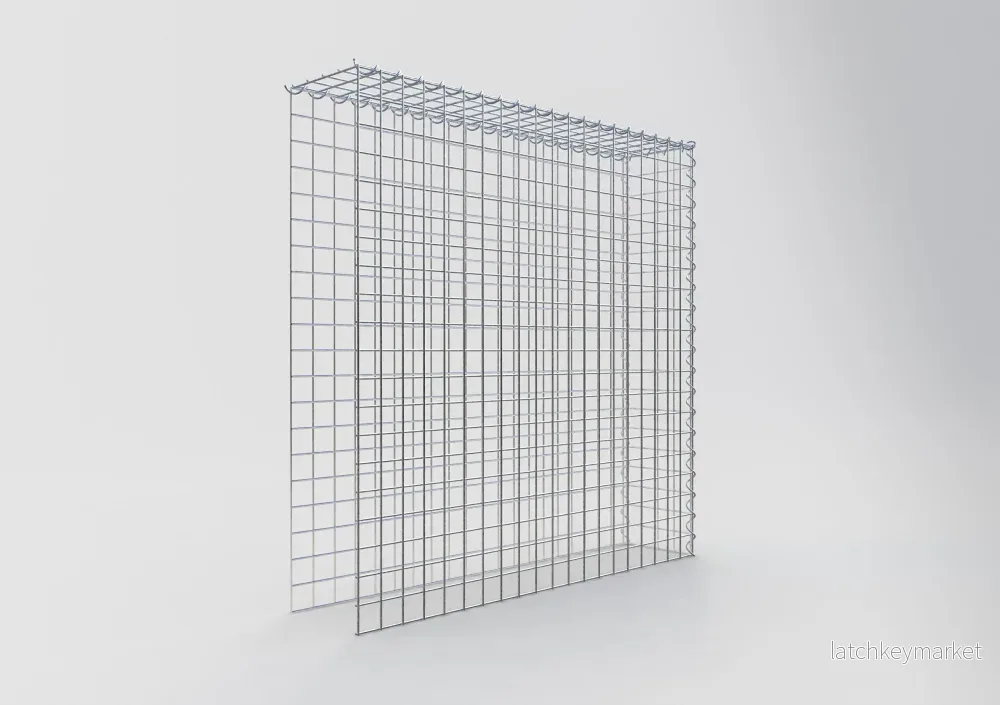 Extra gabion typ 4 100 cm x 100 cm x 20 cm (L x H x D), maskstorlek 5 cm x 5 cm, spiral - Bild 2