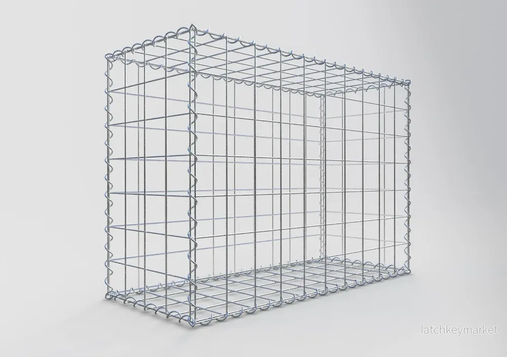 Gabion 100 cm x 70 cm x 40 cm (L x H x D), maskstorlek 10 cm x 10 cm, spiral - Bild 2
