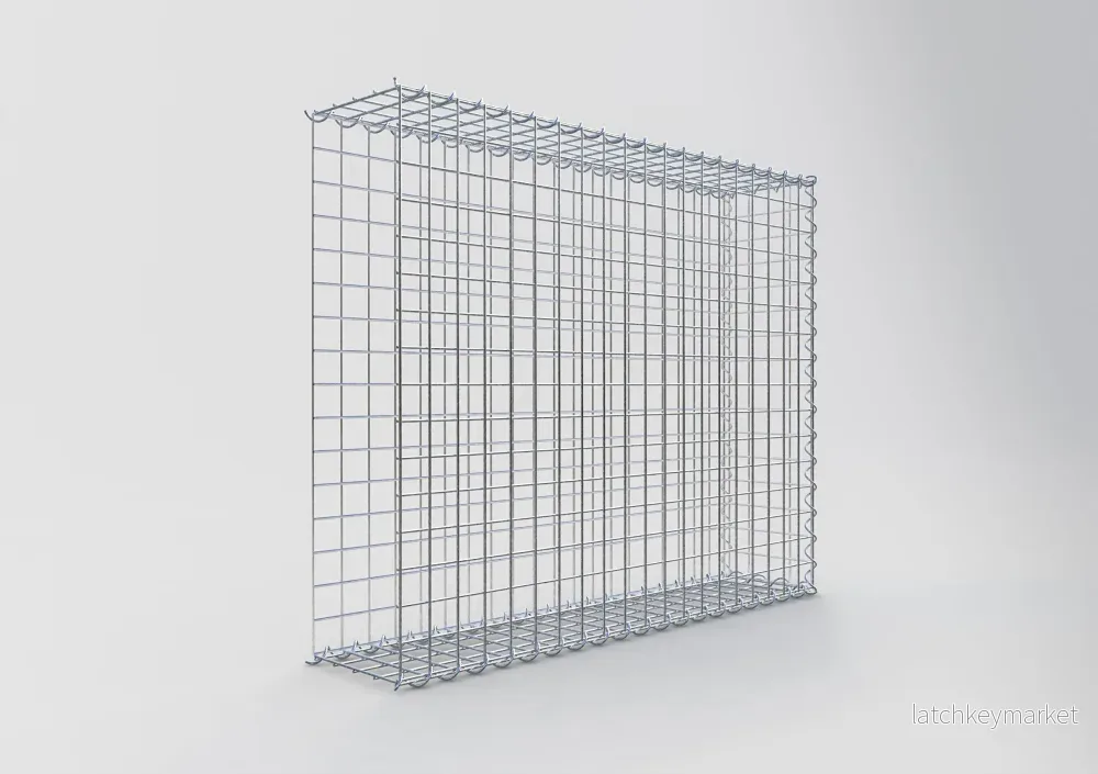 Extra gabion typ 2 100 cm x 80 cm x 20 cm (L x H x D), maskstorlek 5 cm x 5 cm, spiral - Bild 2