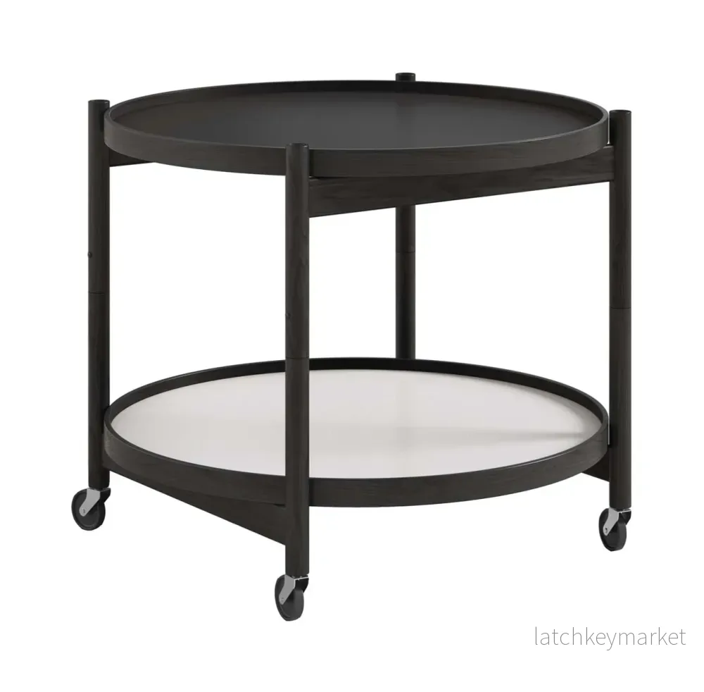 Bølling tray table 60 cm Black Laquered Oak