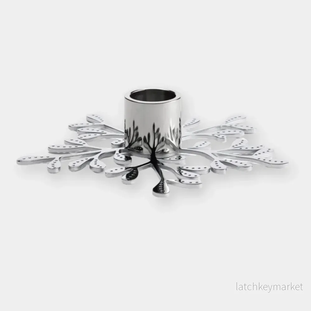 Ljusstake Mistletoe Rostfritt stål Ljusstake Mistletoe Rostfritt stål
