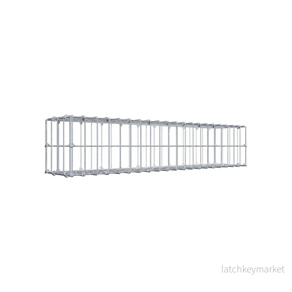 Gabion 100 cm x 20 cm x 20 cm (L x H x D), maskstorlek 5 cm x 10 cm, C-ring