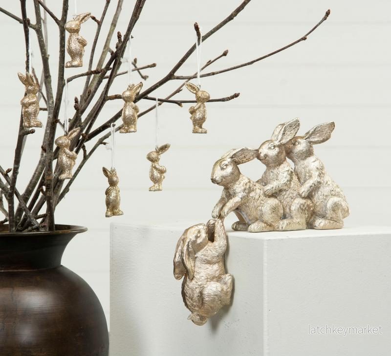 Påskdekoration Hare Vänner Poly 20×5,2×18,5cm REA Påskdekoration Hare Vänner Poly 20×5,2×18,5cm REA