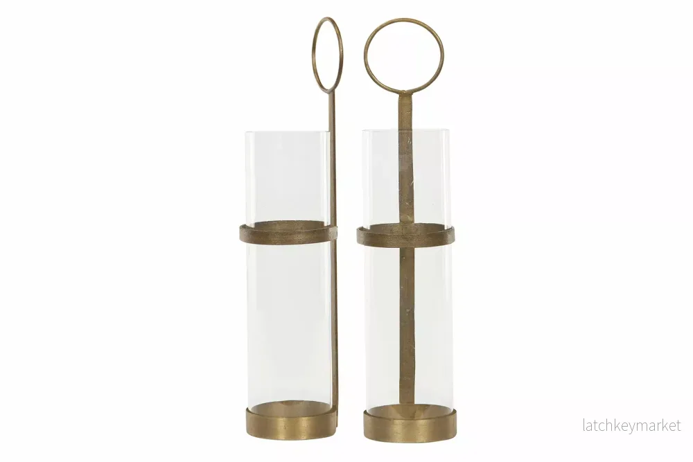 Ljusstake Vägg Ljushållare Mässing 8,5x36cm 2-pack HH - Bild 2