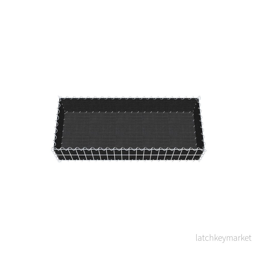 Grön gabion med fleece 100 cm x 20 cm x 40 cm (L x H x D), maskstorlek 5 cm x 10 cm, spiral - Bild 3