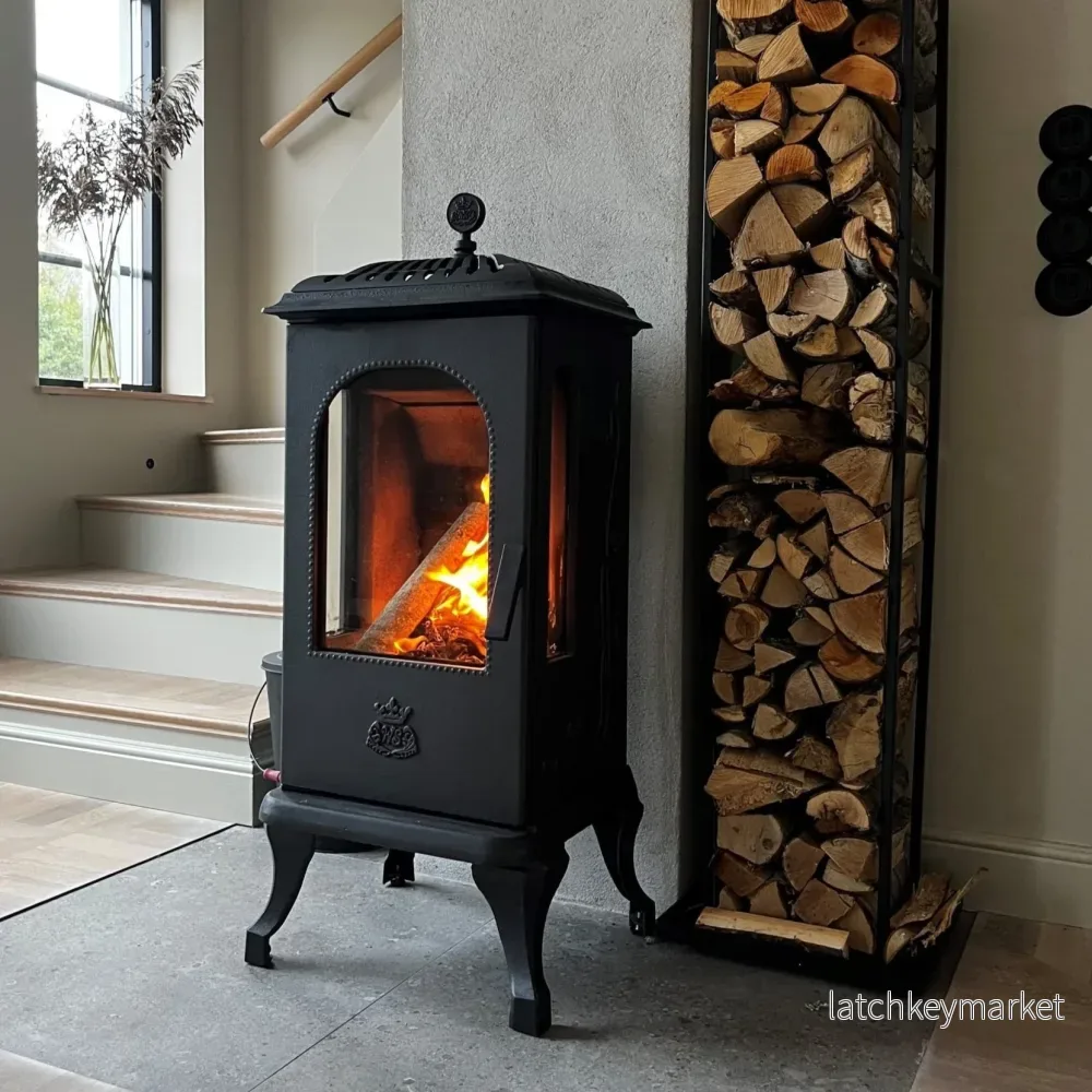 Kamin Westbo Victoria 100 med sidoglas - Bild 3