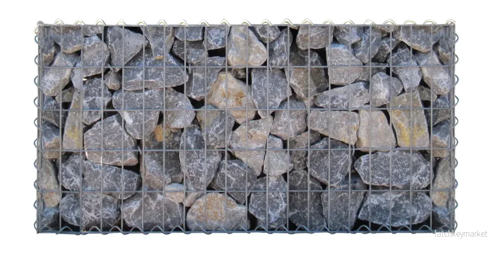 Gabion 50 cm x 40 cm x 40 cm (L x H x D), maskstorlek 5 cm x 10 cm, spiral - Bild 2