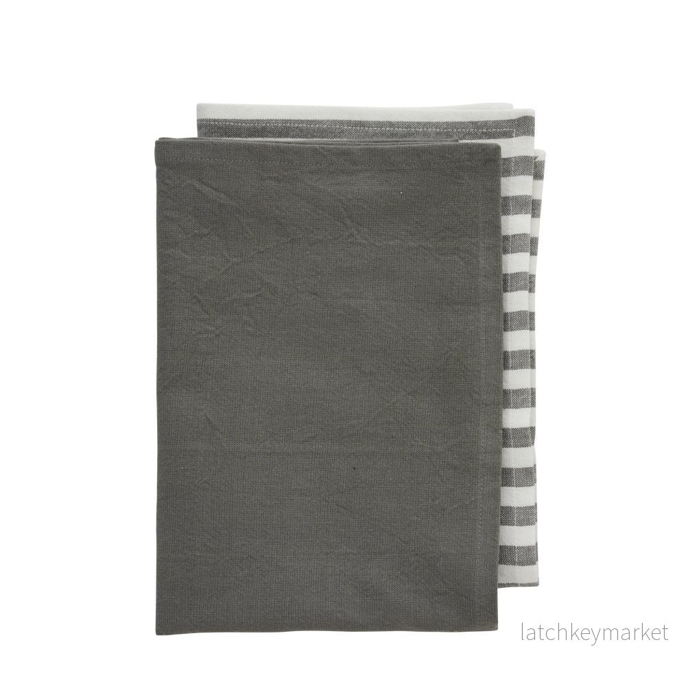 Estrille 2-pack kjøkkenhånkle 70 cm grå - Bild 2