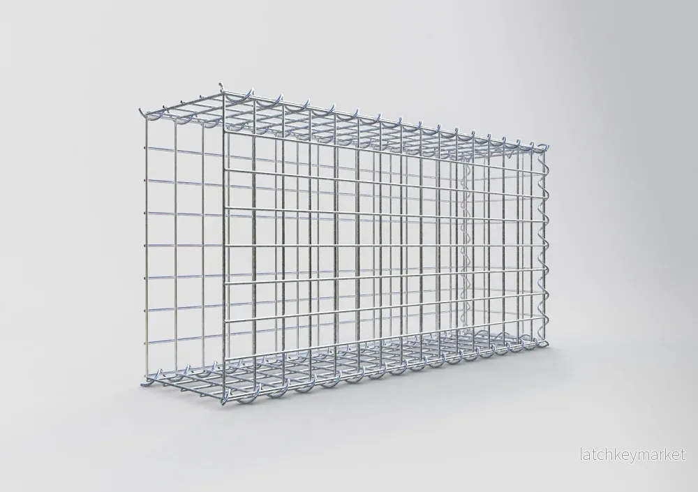 Extra gabion typ 2 80 cm x 40 cm x 20 cm (L x H x D), maskstorlek 5 cm x 5 cm, spiral - Bild 2