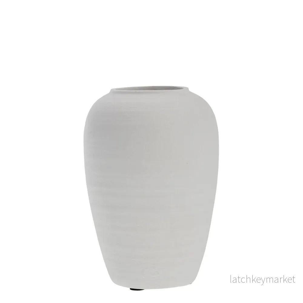 Catia decoration vase H27 cm. white