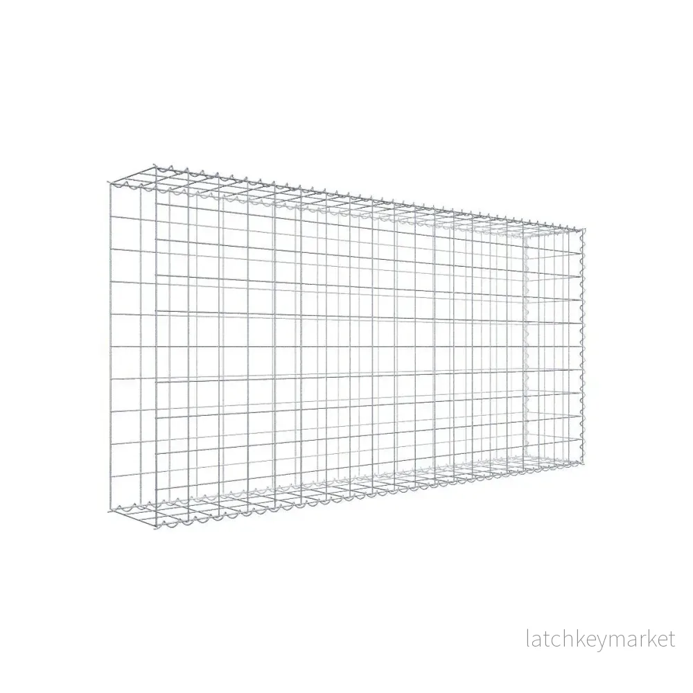 Extra gabion typ 2 200 cm x 100 cm x 30 cm (L x H x D), maskstorlek 10 cm x 10 cm, spiral Extra gabion typ 2 200 cm x 100 cm x 30 cm (L x H x D), maskstorlek 10 cm x 10 cm, spiral