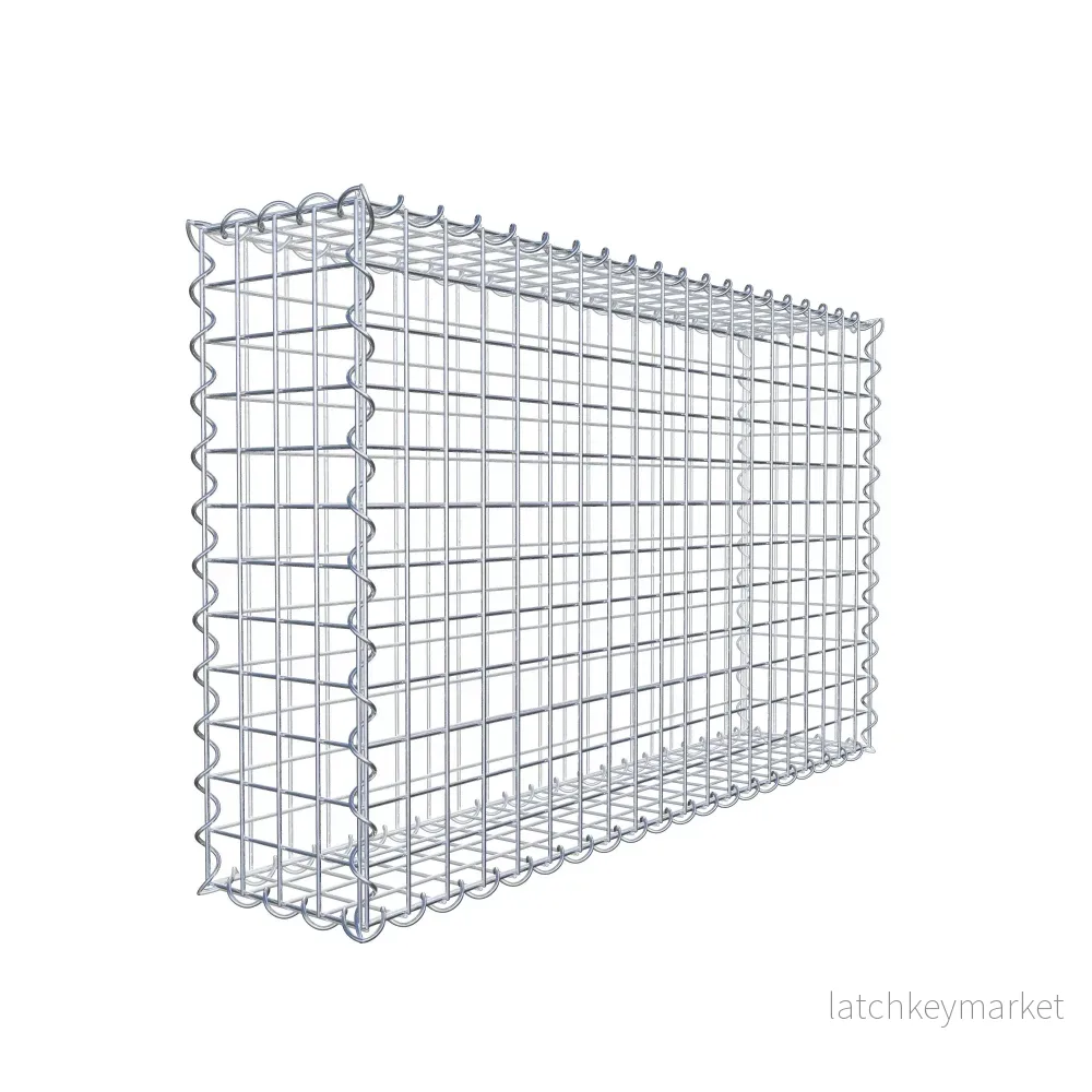 Gabion 100 cm x 60 cm x 20 cm (L x H x D), maskstorlek 5 cm x 5 cm, spiral Gabion 100 cm x 60 cm x 20 cm (L x H x D), maskstorlek 5 cm x 5 cm, spiral