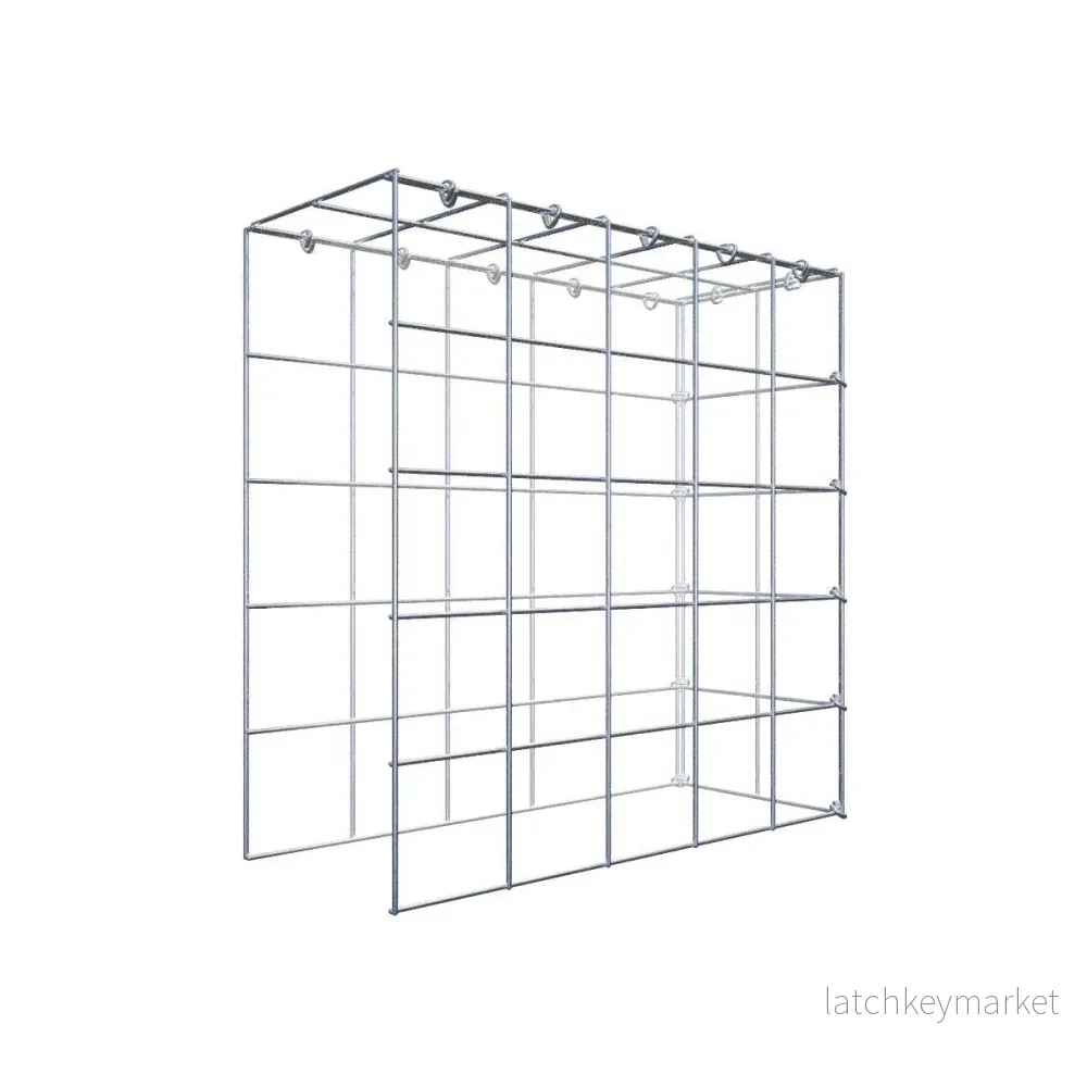 Extra gabion typ 4 50 cm x 50 cm x 20 cm (L x H x D), maskstorlek 10 cm x 10 cm, C-ring Extra gabion typ 4 50 cm x 50 cm x 20 cm (L x H x D), maskstorlek 10 cm x 10 cm, C-ring