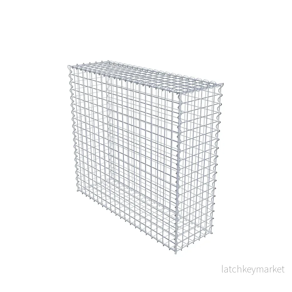 Gabion 100 cm x 90 cm x 30 cm (L x H x D), maskstorlek 5 cm x 5 cm, spiral - Bild 3