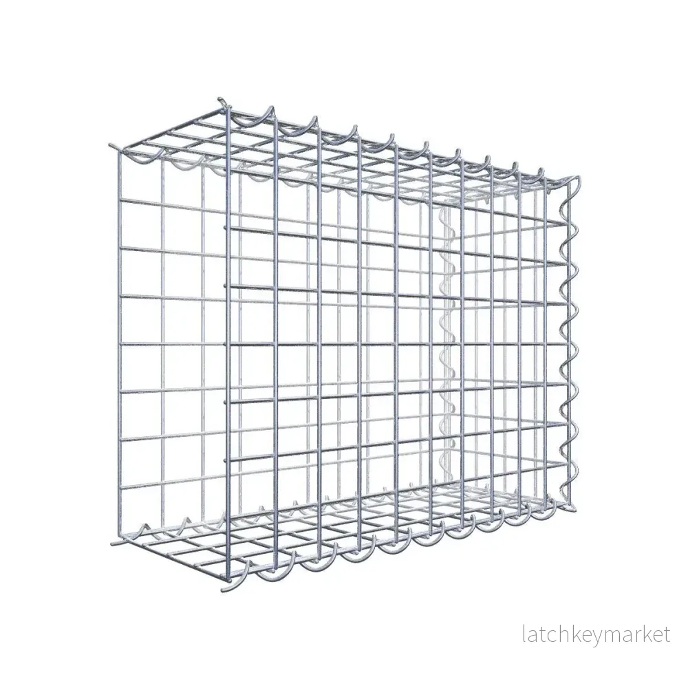 Extra gabion typ 2 50 cm x 40 cm x 20 cm (L x H x D), maskstorlek 5 cm x 5 cm, spiral Extra gabion typ 2 50 cm x 40 cm x 20 cm (L x H x D), maskstorlek 5 cm x 5 cm, spiral