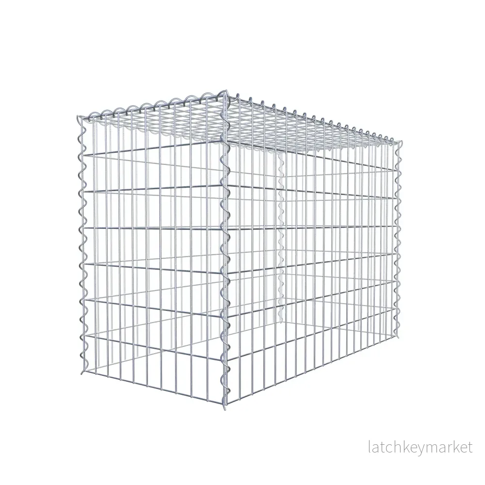 Extra gabion typ 3 100 cm x 70 cm x 50 cm (L x H x D), maskstorlek 5 cm x 10 cm, spiral - Bild 3