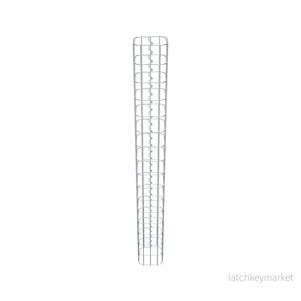 Gabionpelare fyrkant 17 cm x 17 cm, 160 cm hög, MW 5 cm x 10 cm - Bild 3