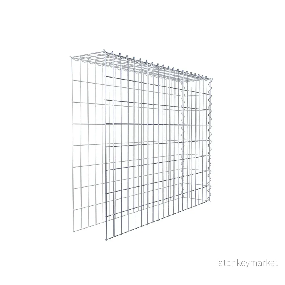 Extra gabion typ 4 100 cm x 80 cm x 20 cm (L x H x D), maskstorlek 5 cm x 10 cm, spiral - Bild 3