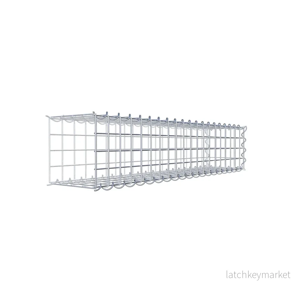 Extra gabion typ 2 100 cm x 20 cm x 20 cm (L x H x D), maskstorlek 5 cm x 5 cm, spiral - Bild 3