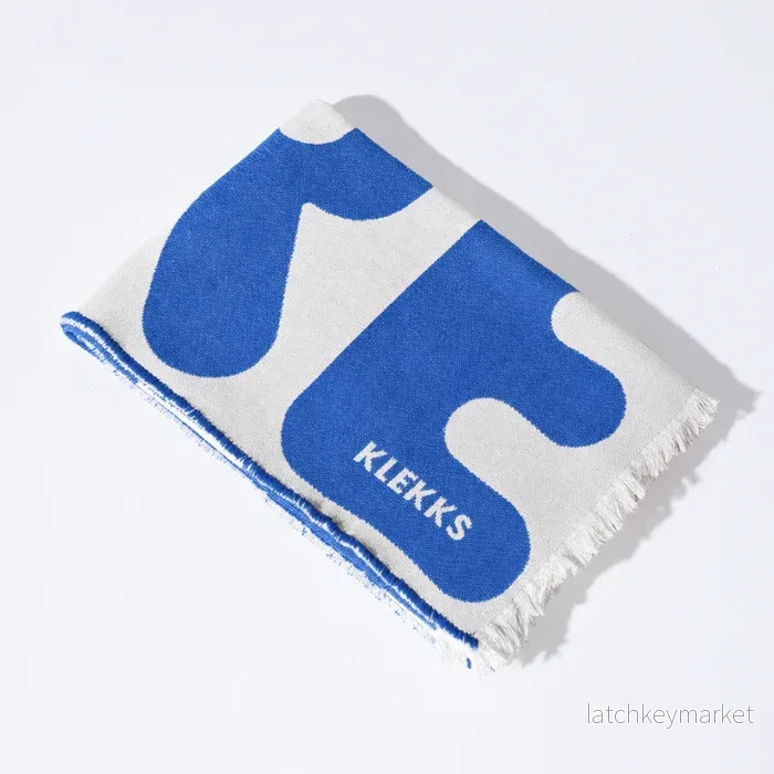 Klekks No. 11 Amore Blue Cotton Blanket - Bild 3