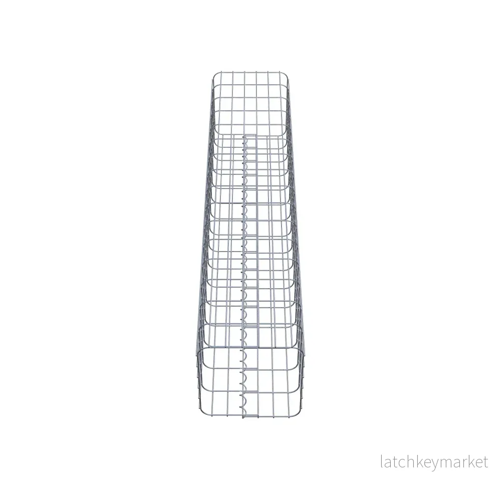 Gabionpelare vinkelrät 32 cm x 32 cm, 160 cm höjd, MW 5 cm x 10 cm - Bild 3