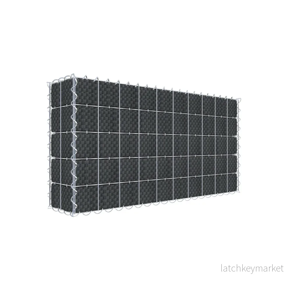 Beplanterad gabion med fleece & insynsskydd 100 cm x 50 cm x 20 cm (L x H x D), maskstorlek 5 cm x 10 cm, spiral Beplanterad gabion med fleece & insynsskydd 100 cm x 50 cm x 20 cm (L x H x D), maskstorlek 5 cm x 10 cm, spiral