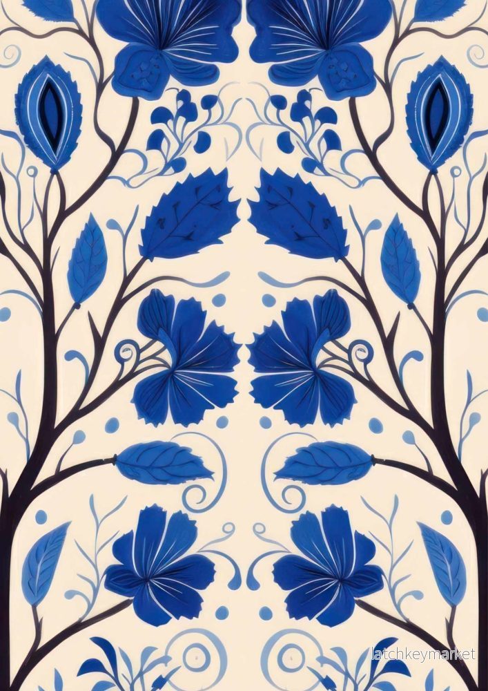 Decoupagepapper Blue Peacock - Bild 2