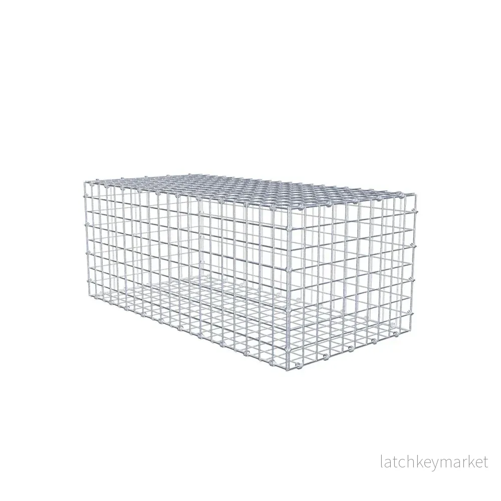 Gabion 100 cm x 40 cm x 50 cm (L x H x D), maskstorlek 5 x 5 cm, spiralring Gabion 100 cm x 40 cm x 50 cm (L x H x D), maskstorlek 5 x 5 cm, spiralring