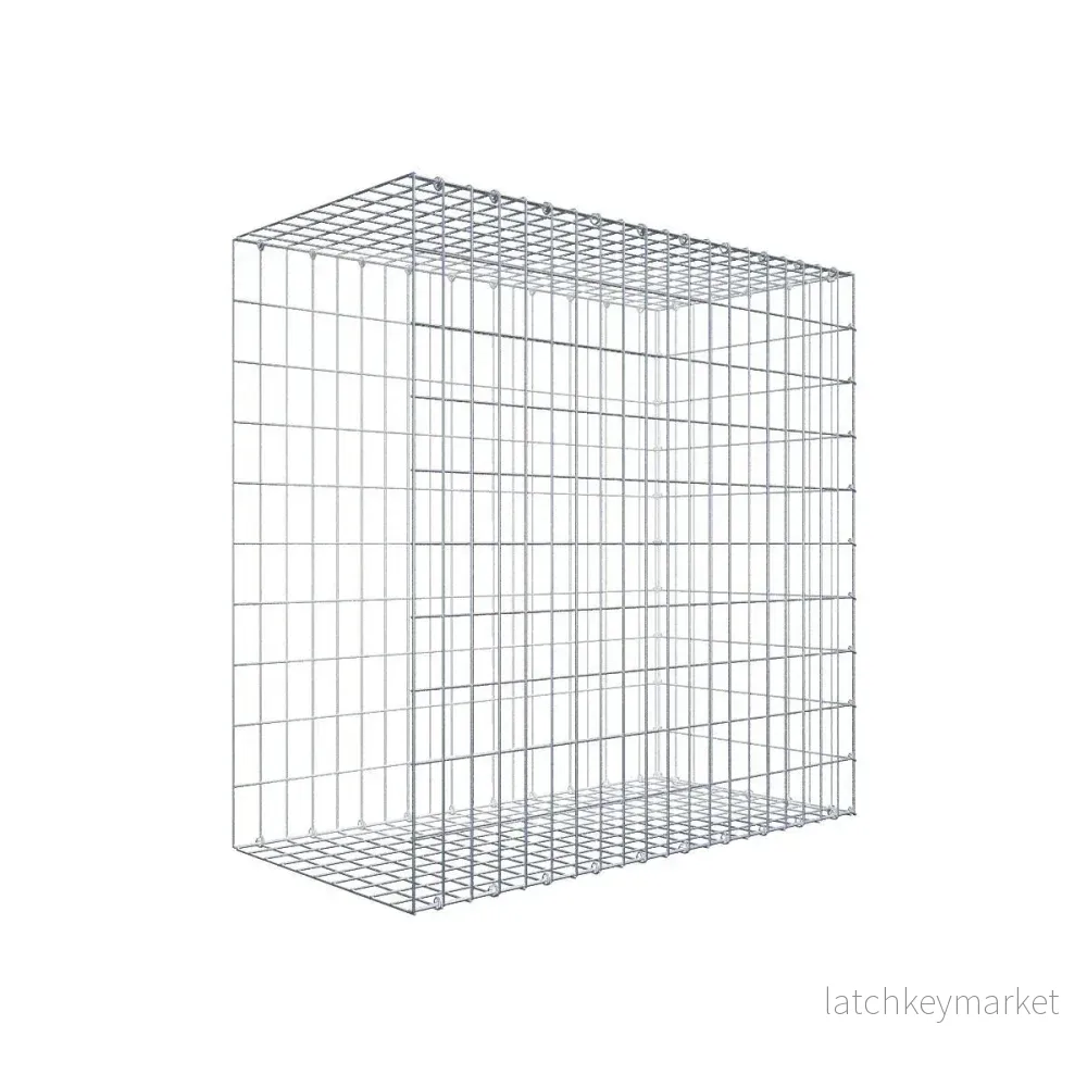 Extra gabion typ 2 100 cm x 100 cm x 50 cm, maskstorlek 5 cm x 10 cm, C-ring Extra gabion typ 2 100 cm x 100 cm x 50 cm, maskstorlek 5 cm x 10 cm, C-ring