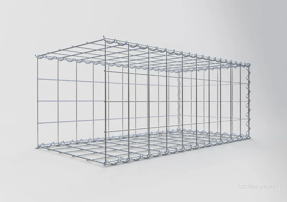 Extra gabion typ 2 100 cm x 40 cm x 50 cm (L x H x D), maskstorlek 10 cm x 10 cm, spiral - Bild 2