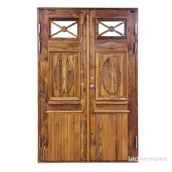 Vitaby pardörr teak 1280×2080 mm Vitaby pardörr teak 1280×2080 mm