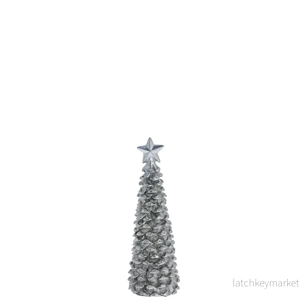 Serafina julgran H19,5 cm. antikt silver