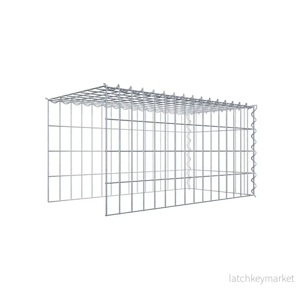 Extra gabion typ 4 80 cm x 40 cm x 40 cm (L x H x D), maskstorlek 5 cm x 10 cm, spiral Extra gabion typ 4 80 cm x 40 cm x 40 cm (L x H x D), maskstorlek 5 cm x 10 cm, spiral