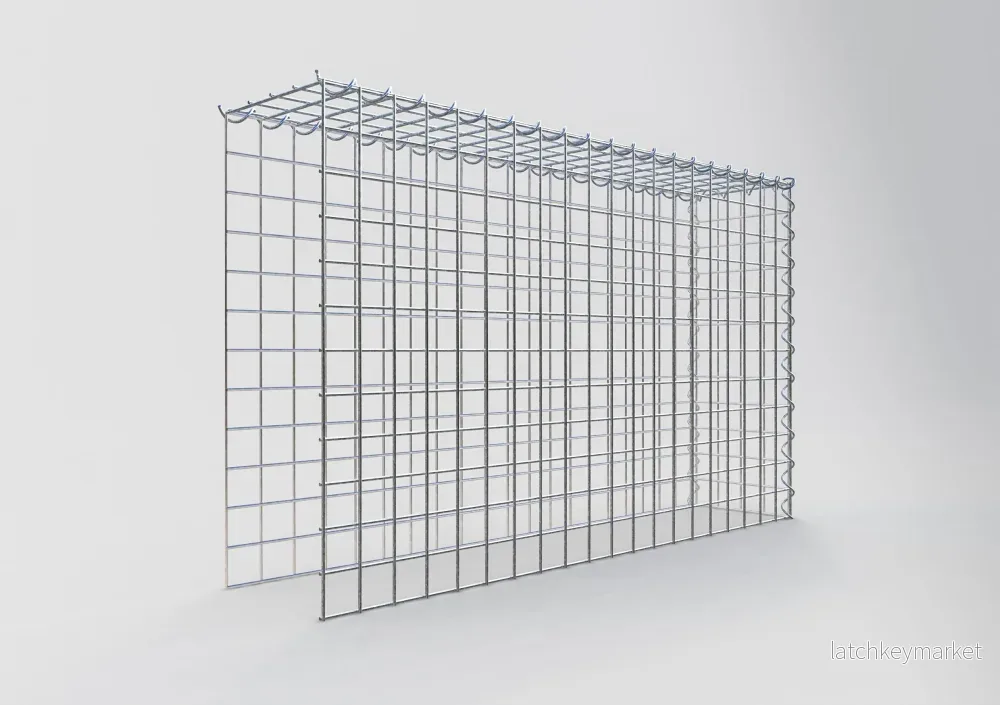 Extra gabion typ 4 100 cm x 60 cm x 20 cm (L x H x D), maskstorlek 5 cm x 5 cm, spiral - Bild 2