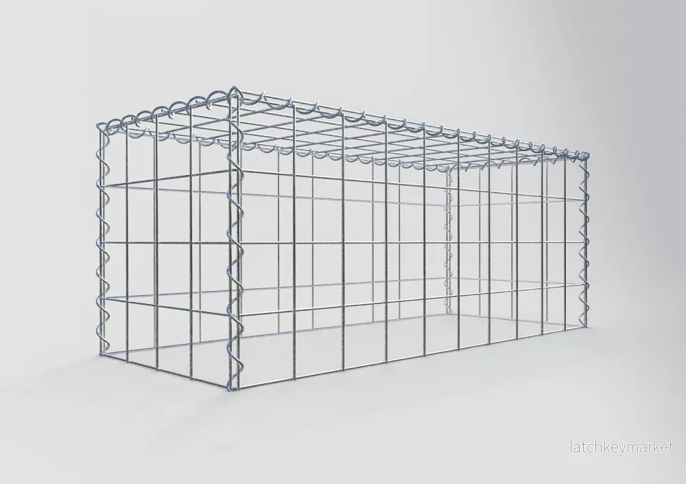 Extra gabion typ 3 100 cm x 40 cm x 40 cm (L x H x D), maskstorlek 10 cm x 10 cm, spiral - Bild 2