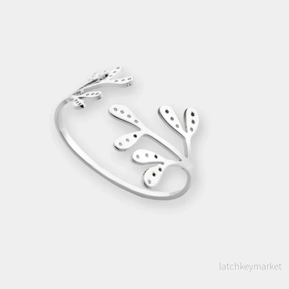 Servettring Mistletoe Rostfritt stål 2-pack Servettring Mistletoe Rostfritt stål 2-pack