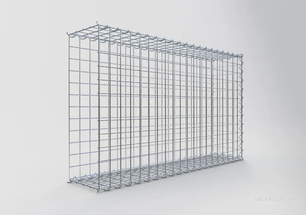 Extra gabion typ 2 100 cm x 60 cm x 20 cm (L x H x D), maskstorlek 5 cm x 5 cm, spiral - Bild 2