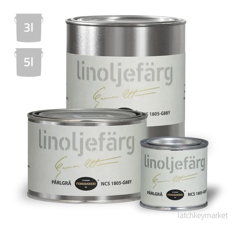 Pärlgrå Linoljefärg Ottossons Pärlgrå Linoljefärg Ottossons