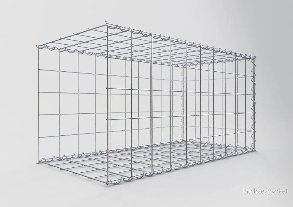 Extra gabion typ 2 100 cm x 50 cm x 50 cm (L x H x D), maskstorlek 10 cm x 10 cm, spiral - Bild 2