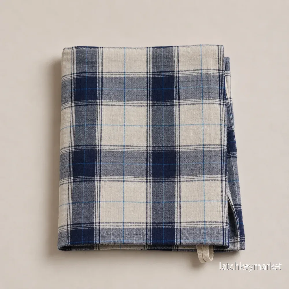Kitchen Towel French Linen Old School Checks Kitchen Towel French Linen Old School Checks