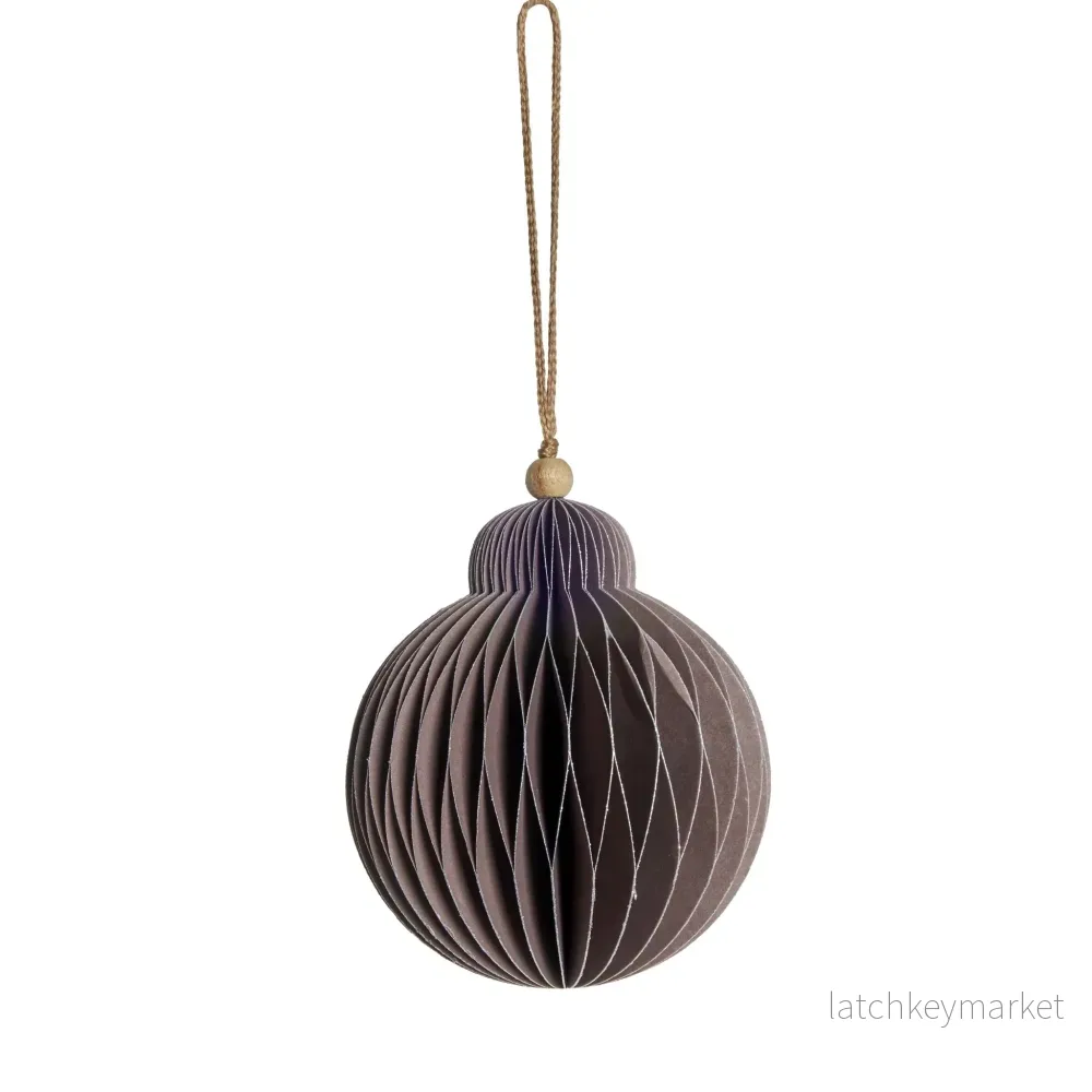 Paline ornament H10 cm. støvet rosa