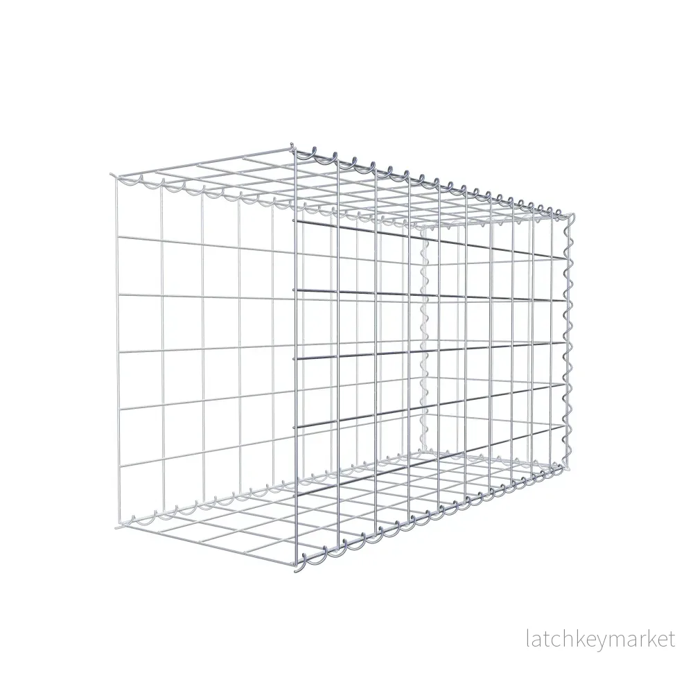 Extra gabion typ 2 100 cm x 60 cm x 40 cm (L x H x D), maskstorlek 10 cm x 10 cm, spiral - Bild 3