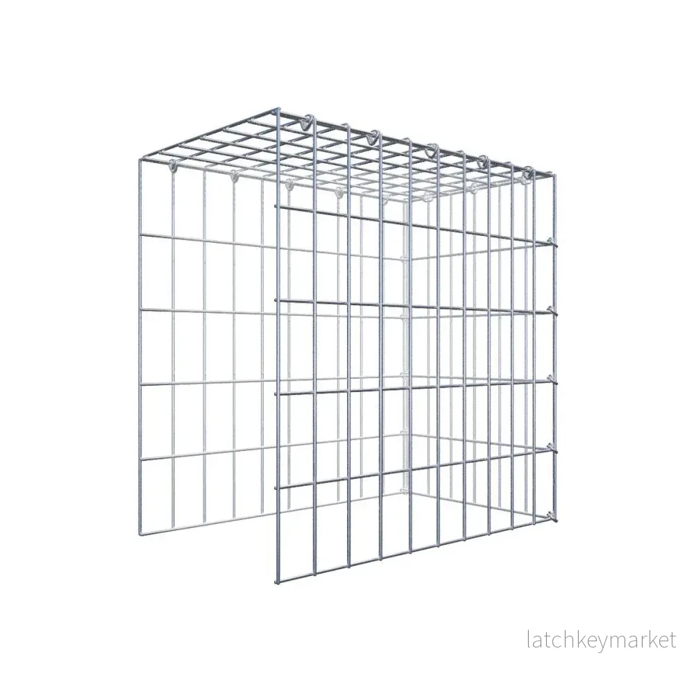 Extra gabion typ 4 50 cm x 50 cm x 30 cm (L x H x D), maskstorlek 5 cm x 10 cm, C-ring Extra gabion typ 4 50 cm x 50 cm x 30 cm (L x H x D), maskstorlek 5 cm x 10 cm, C-ring