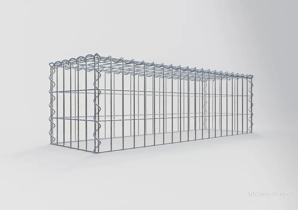 Påväxt gabion typ 3 100 cm x 30 cm x 30 cm (L x H x D), maskstorlek 5 cm x 10 cm, spiral - Bild 2